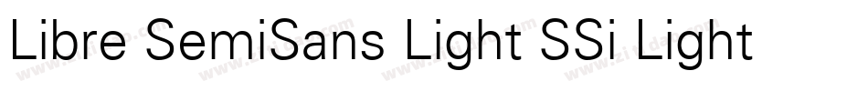 Libre SemiSans Light SSi Light字体转换